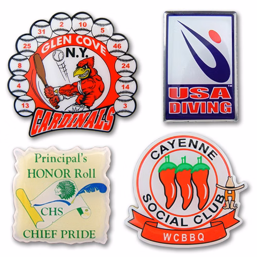 Custom Silkscreened Lapel Pins (1")