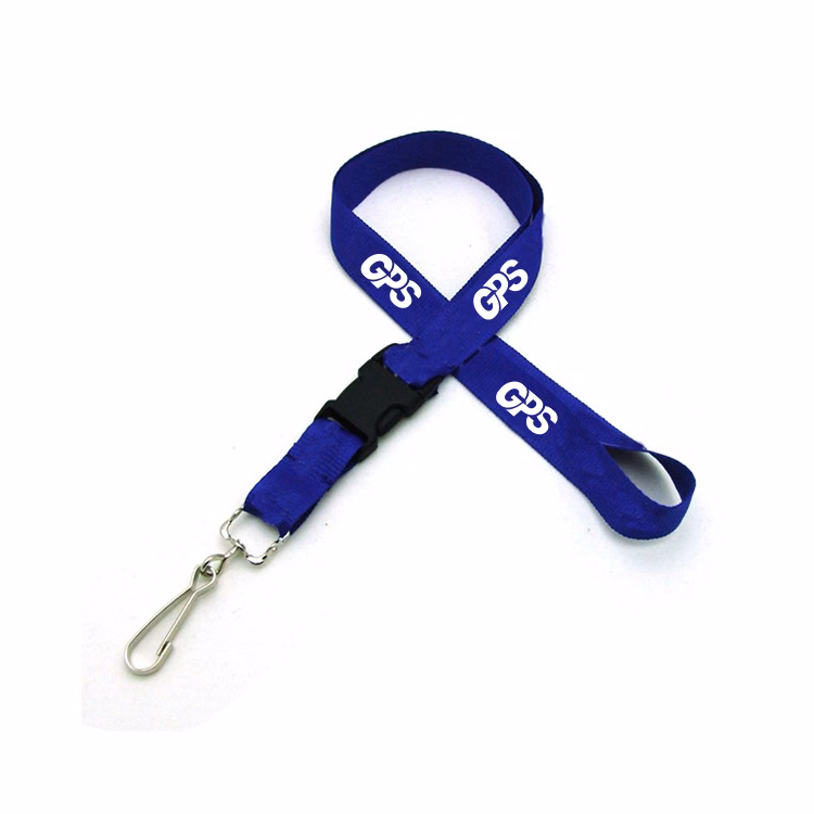 3/4" Screen Printed Lanyard w/ J-Hook