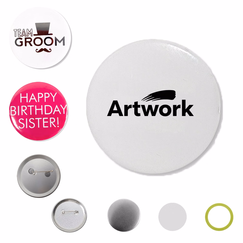 Customized Full-Color Tinplate Button Pin