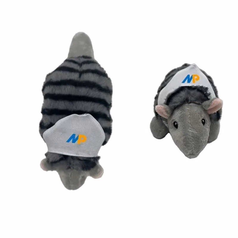 8" Armadillo Extra Soft Stuffed Toy with Bandanna