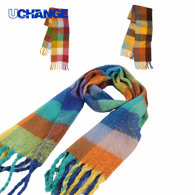 Cashmere Plaid Thermal Scarf