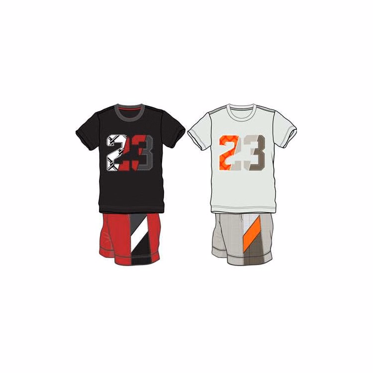 Boys 2 Piece Knit Short Sets - Size 0-9M Assorted Colors