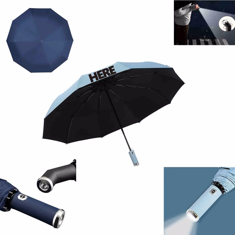 UV Protection LED Light Umbrella For Rain Windproof