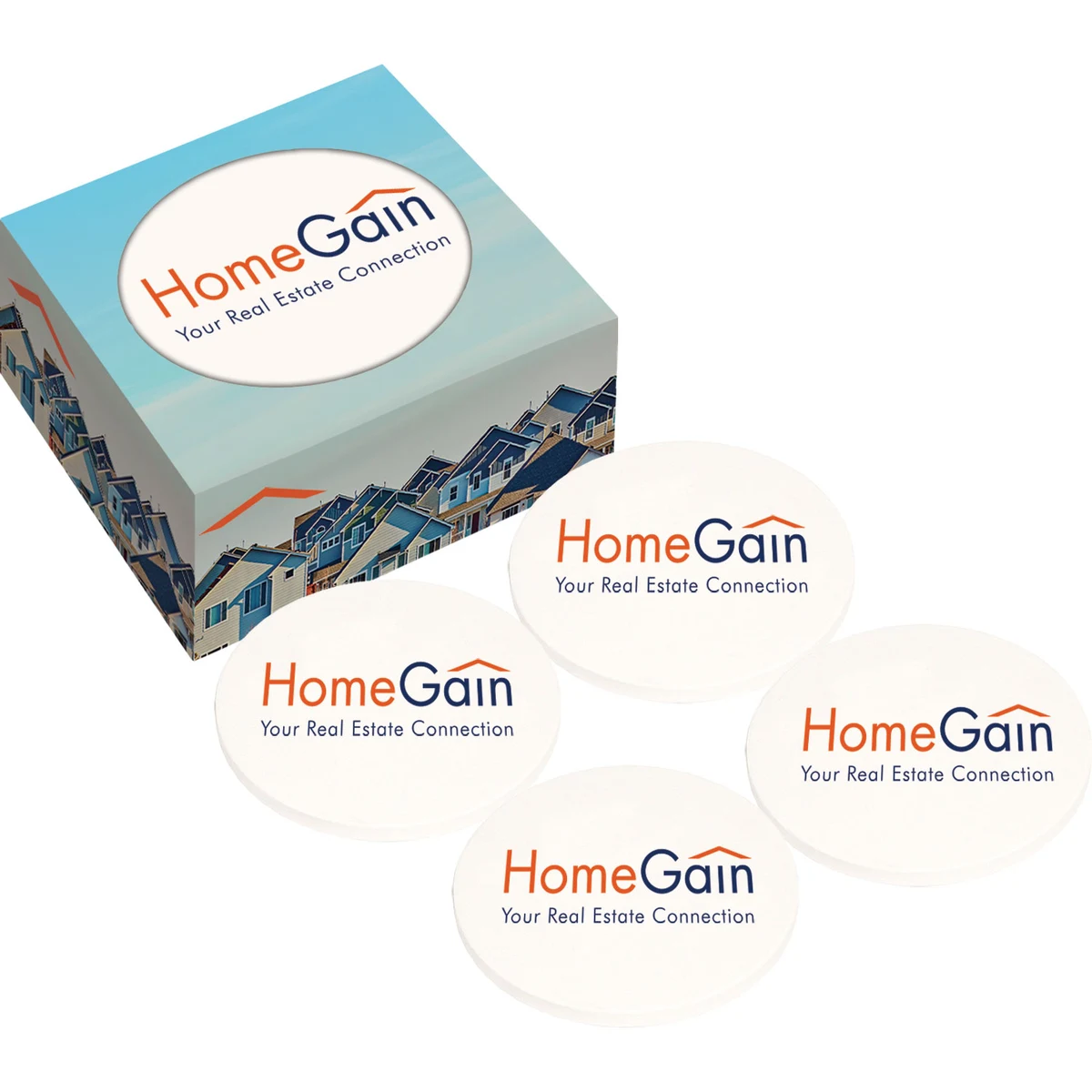 Ceramic Coaster with Full Color Box 4pk 1