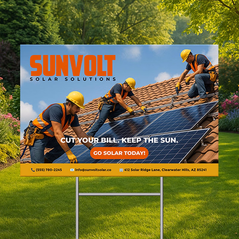 Custom 24" X 36" Yard Signs