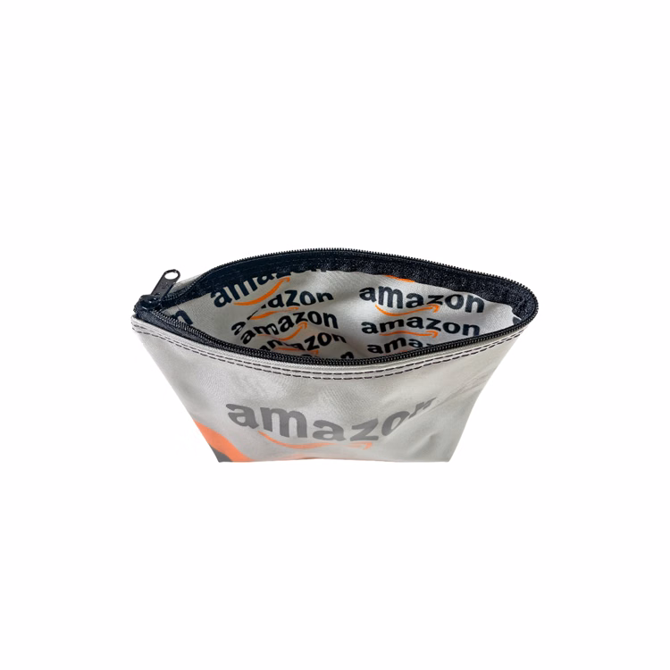 Small Sublimated Lined & Clear Exterior Pouch w/ Gusset