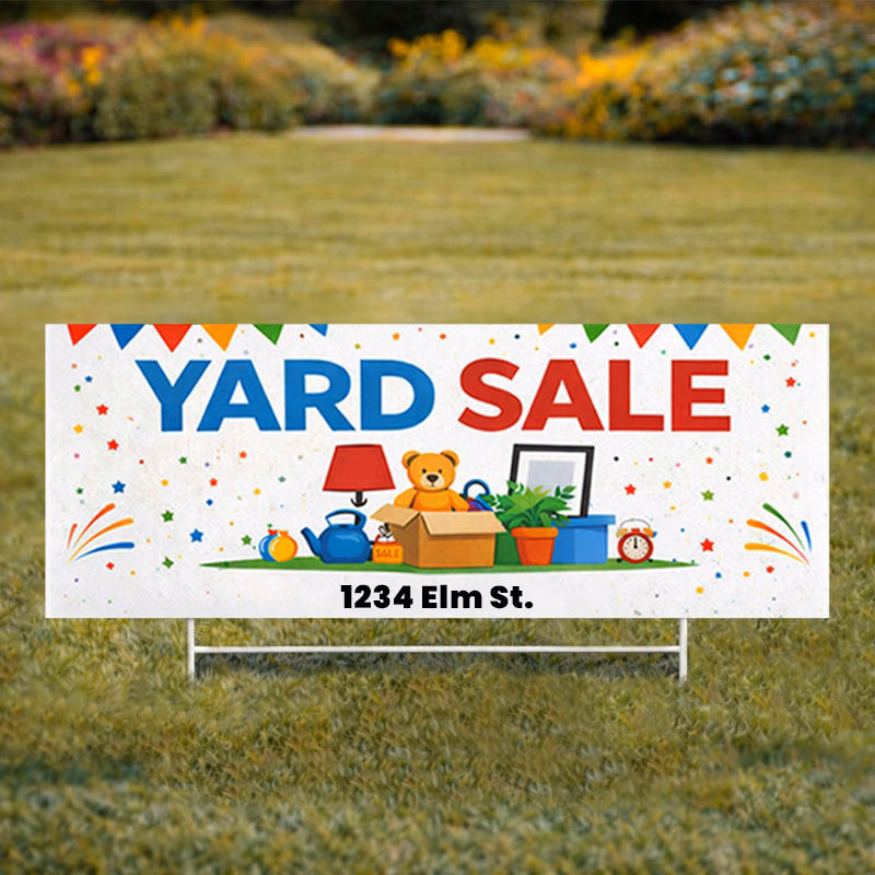 Custom 9" X 24" Yard Signs