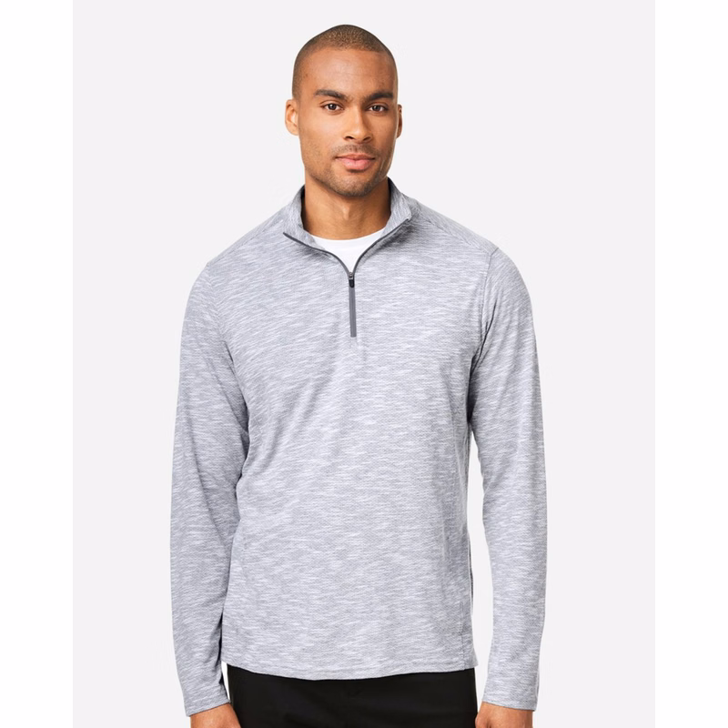 Men's Eclipse Jacquard Quarter-Zip Pullover - NE415