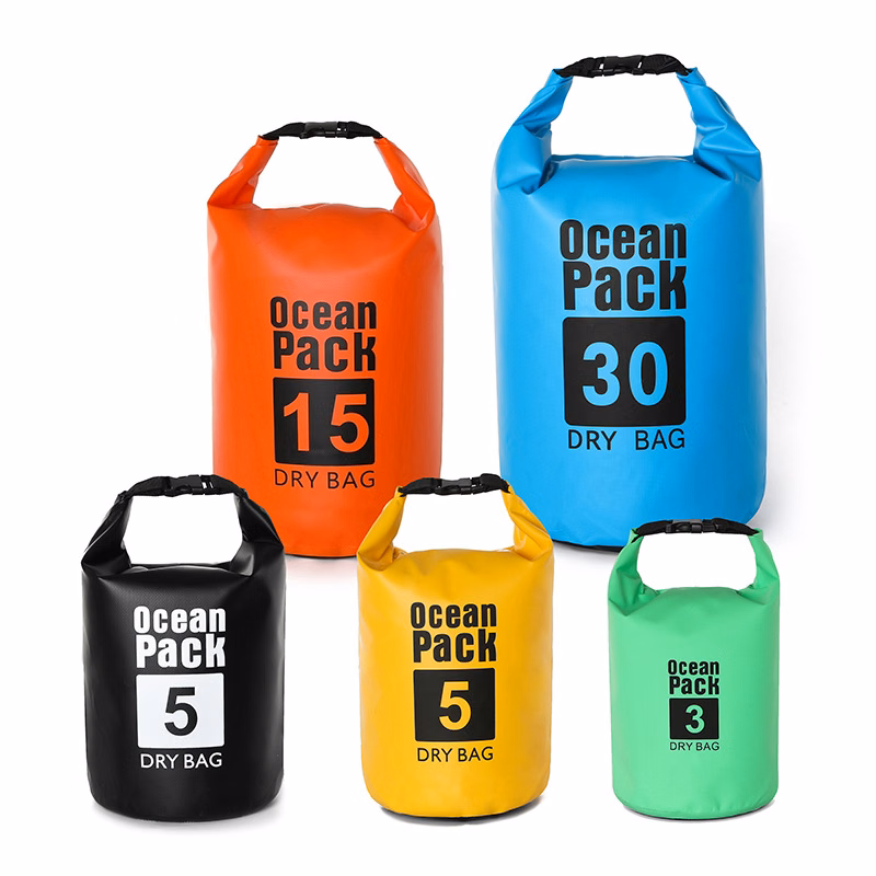 Waterproof Roll Top Compression Stuff Sack Swimming Drying Bag for Kayaking Beach Rafting Boating Hi