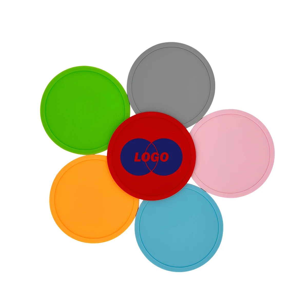 MOQ50 Custom Silicone Waterproof Drink Coaster 1