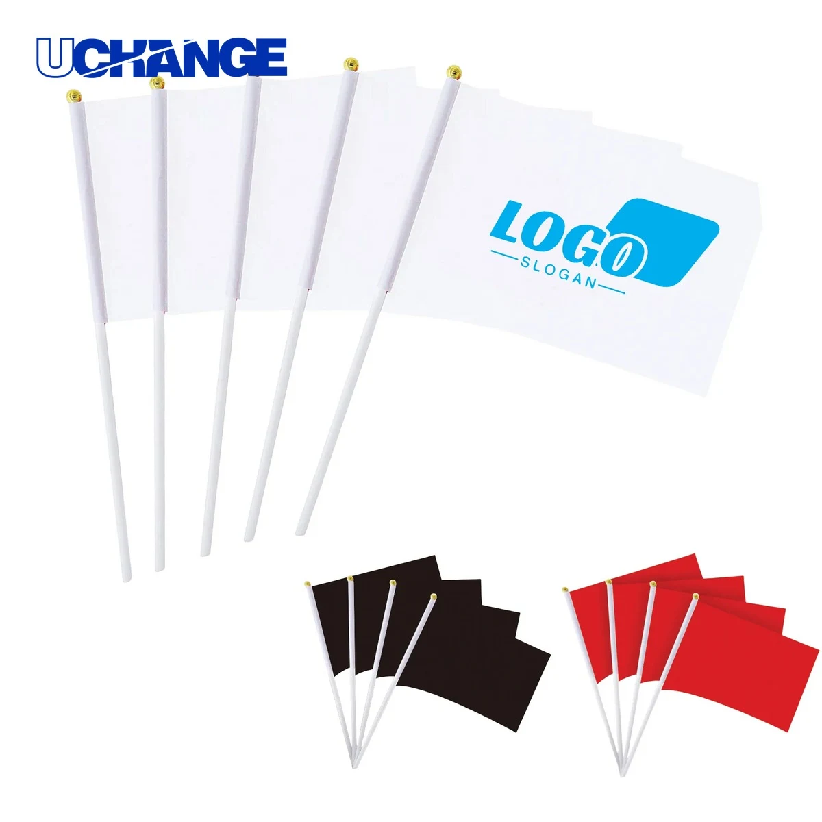 Polyester Hand Waving Flags Set 1