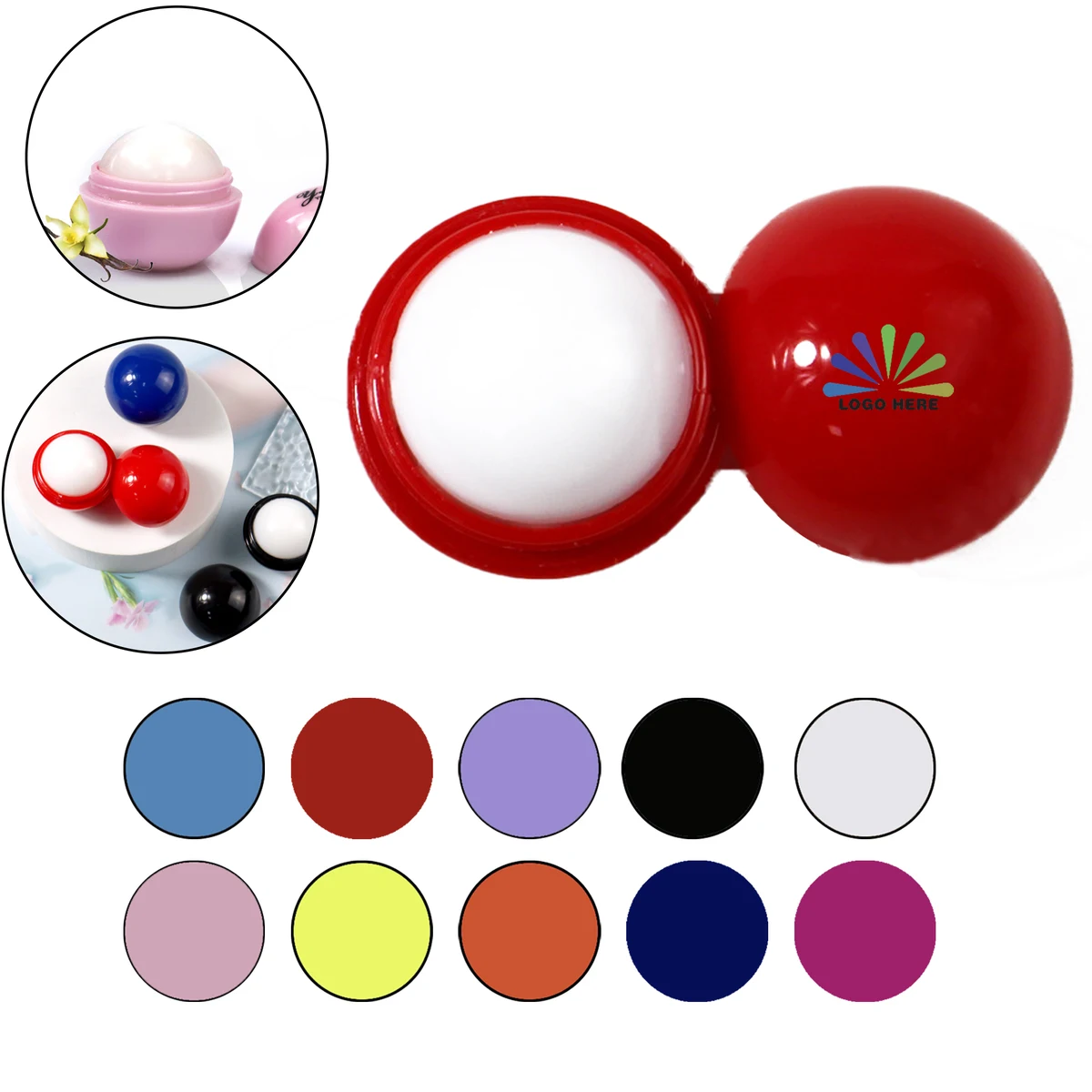 Fruit-Scented Sphere Lip Moisturizer 1