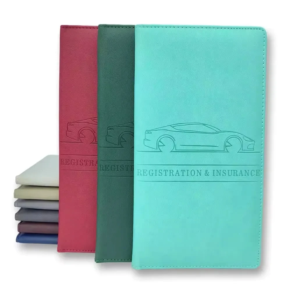 Leather Car Registration And Insurance Holder 1