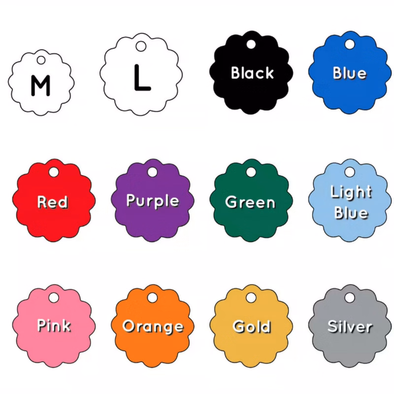 Scallop Aluminum Tag - 100% MADE IN THE USA