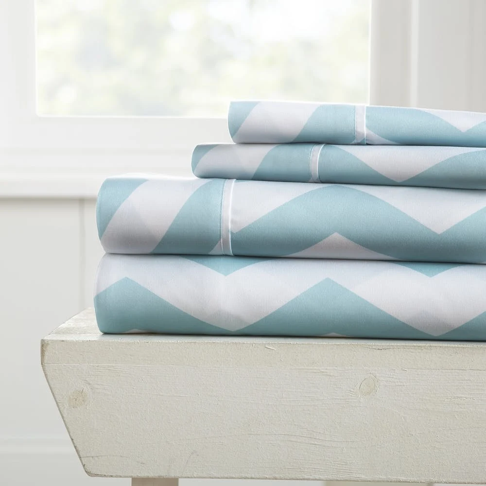 Queen Sheet Sets - Turquoise Arrow Pattern 4 Piece 1