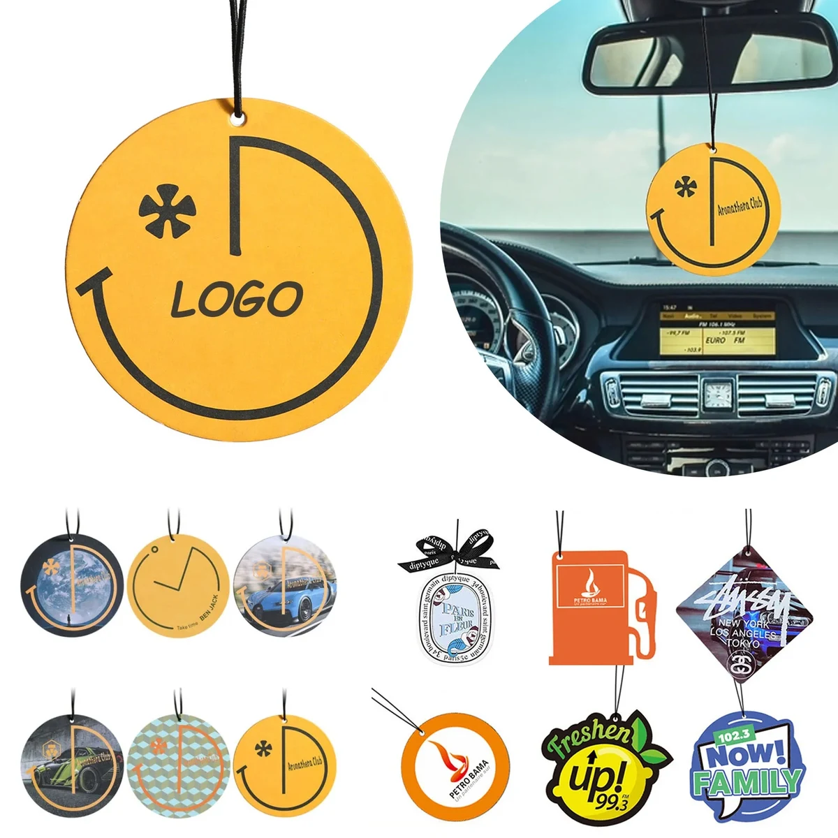Premium Car Air Freshener Hanging Slices 1