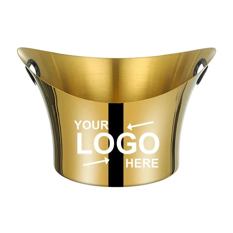 Stainless Steel Ice Buckets With Handles 1