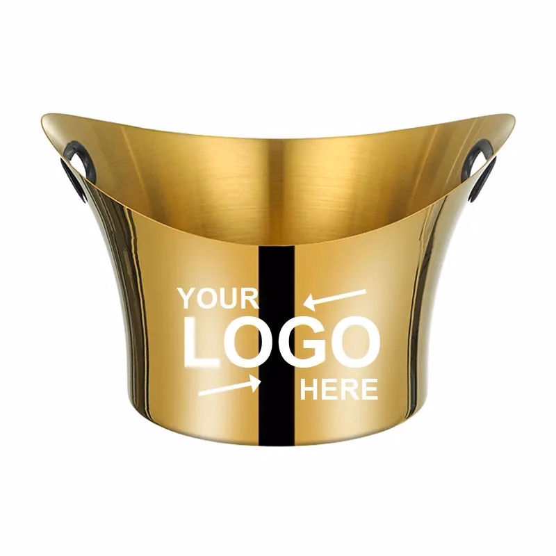 Stainless Steel Ice Buckets With Handles
