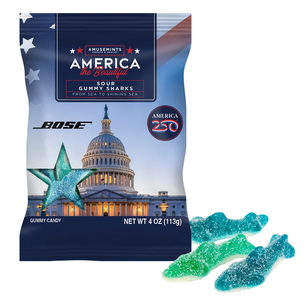 America 250- 4oz. Digibag-Sour Sharks 1