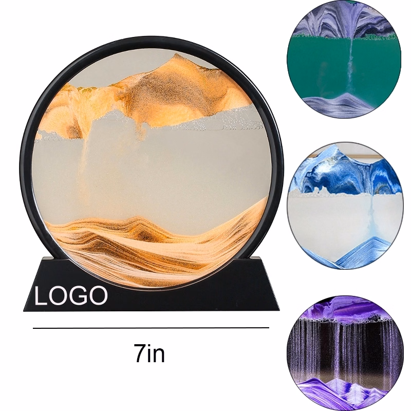 Creative Liquid Qauicksand Painting Art Hourglass