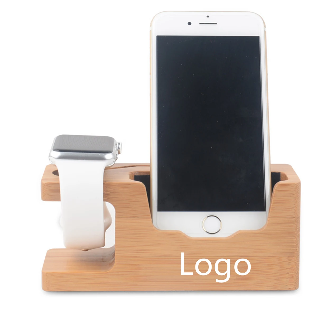 Bamboo Wood Charging Holder 1
