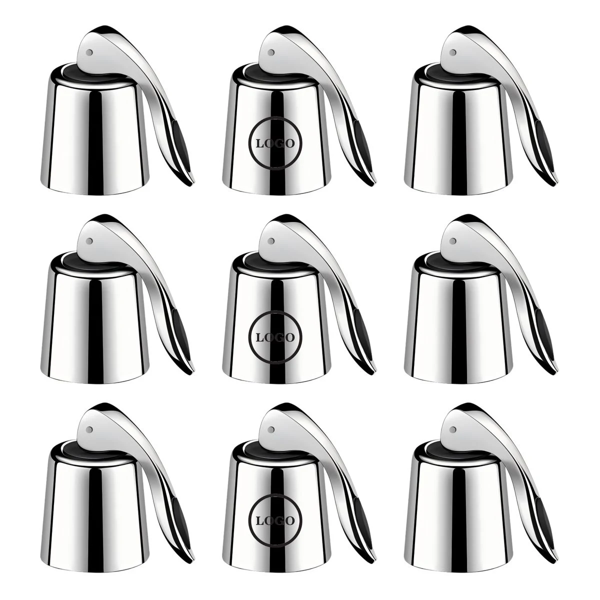 Stainless Steel Alloy Lever Wine Stopper 1