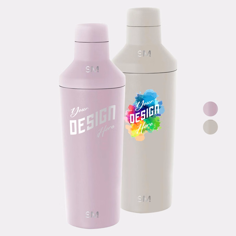 20 oz Simple Modern® Stainless Steel Double-Walled Insulated Classic Cocktail Shaker w/ Jigger Lid