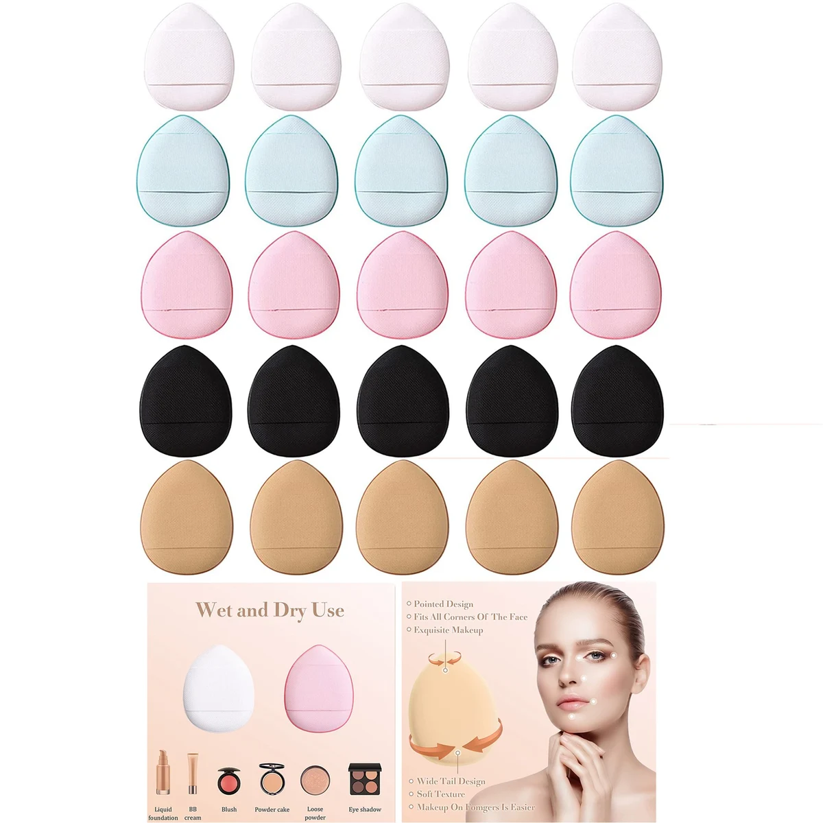 Sponge Finger Powder Puff 1