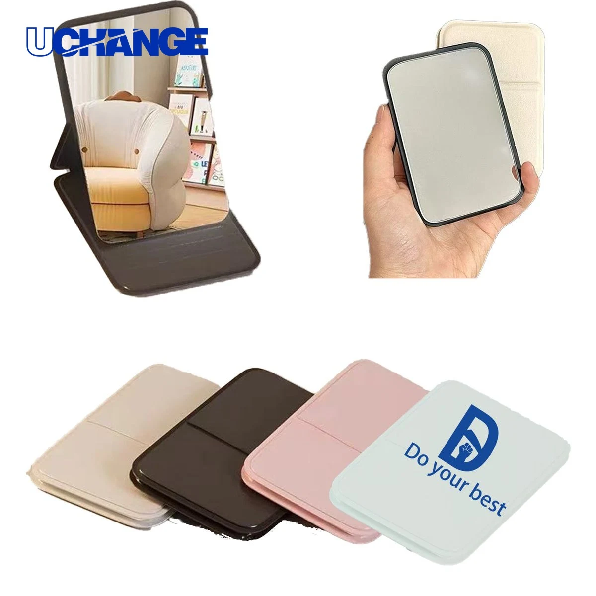 Compact Folding Custom Makeup Mirror 1