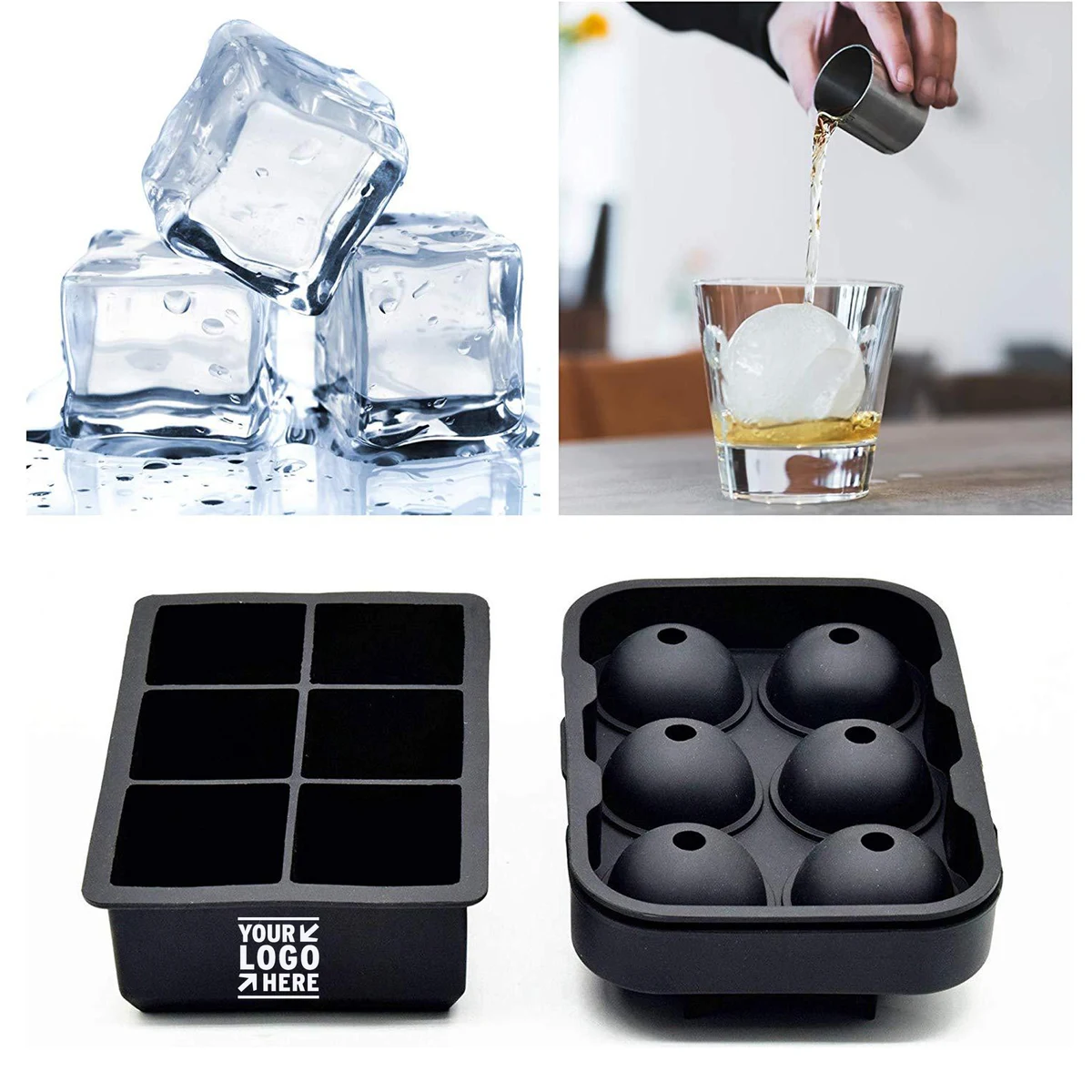 Ice Cube Trays Silicone Combo Mold 1