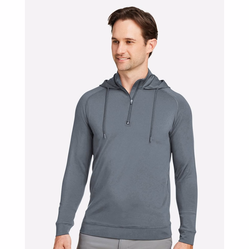 Unisex Vandyke Quarter-Zip Hooded Pullover - SWV600