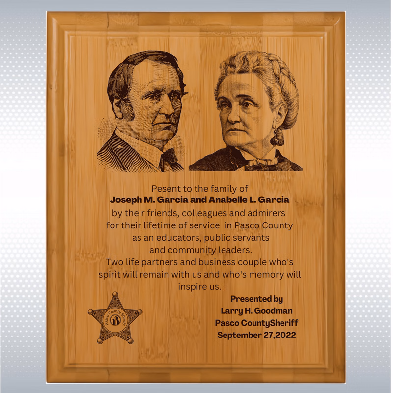 Bamboo Memorial Plaque (10.5" x 13")
