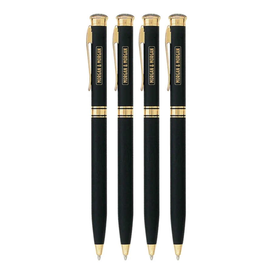 Union Printed - Old Fashion Solid Brass Twist Metal Pen 1