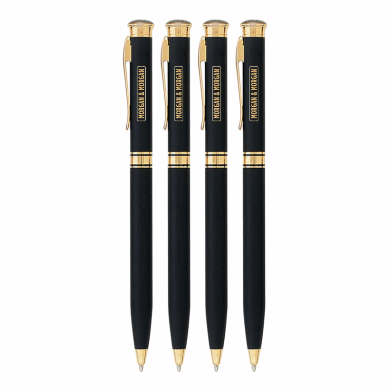 Union Printed - Old Fashion Solid Brass Twist Metal Pen