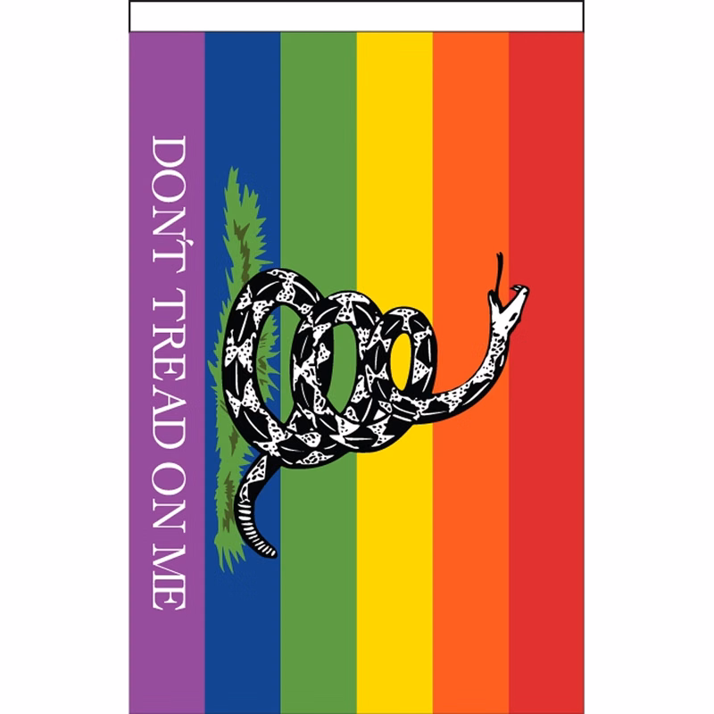 Don't Tread on Me Pride Deluxe Garden Flag