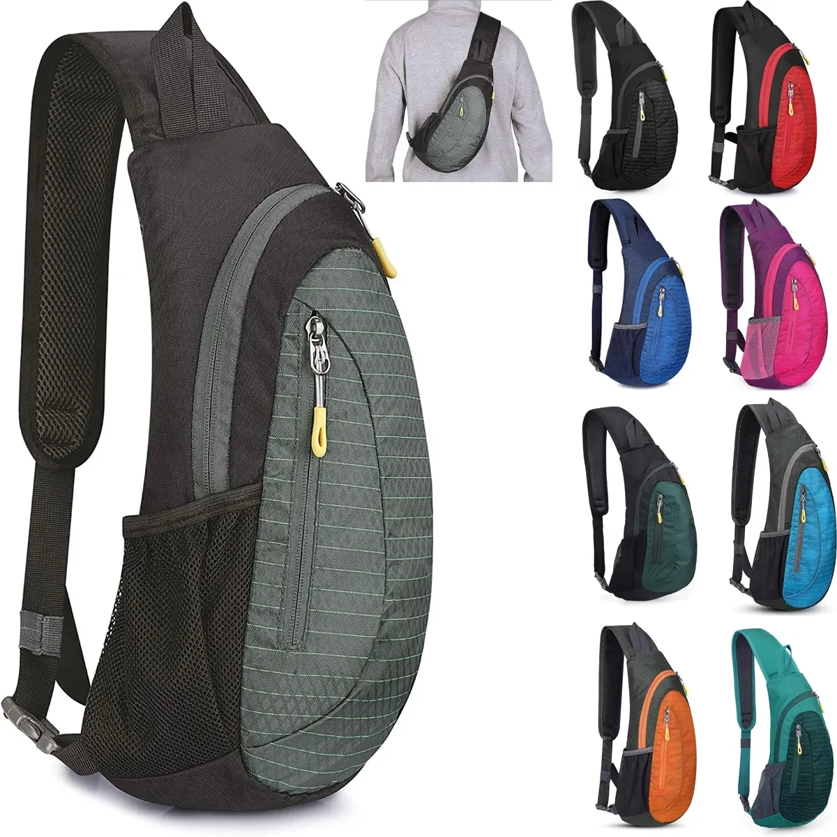 Chest Sling Backpack for Men and Women 1