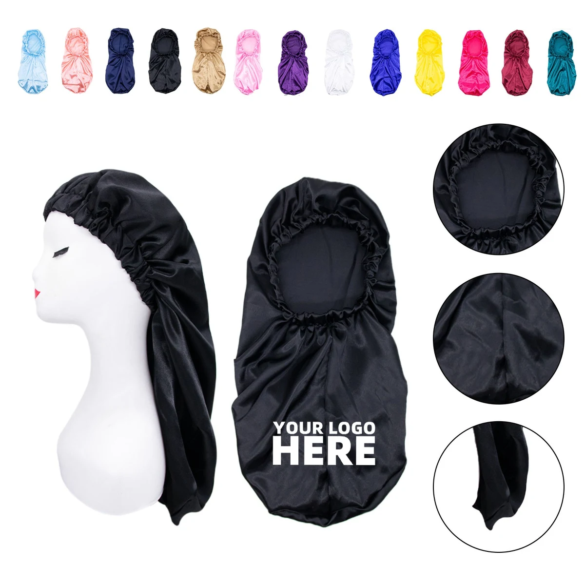 Extra Large Satin Sleep Cap 1