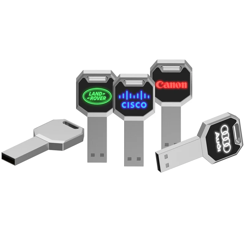 Key Light Up Logo USB Flash Drive 1
