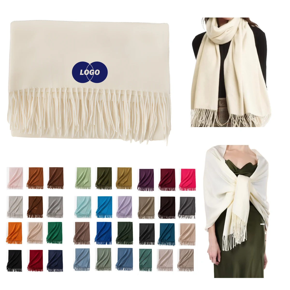 Stylish Winter Women's Warm Scarf Shawl 1