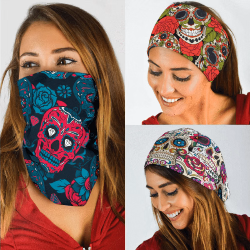 Triangle Shaped Sublimated Bandana
