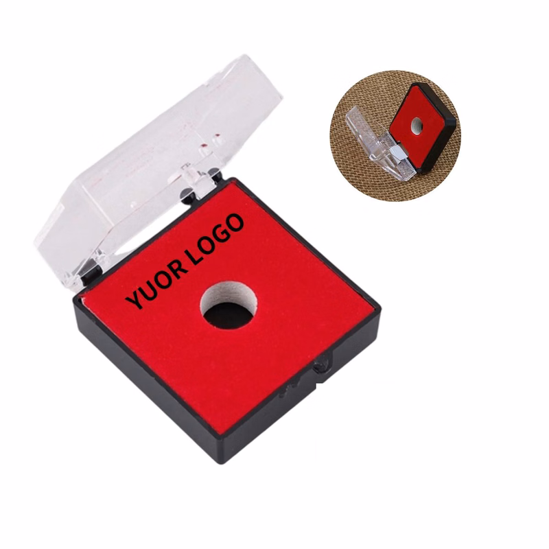 Velvet Lined Pin Box with Transparent Cover