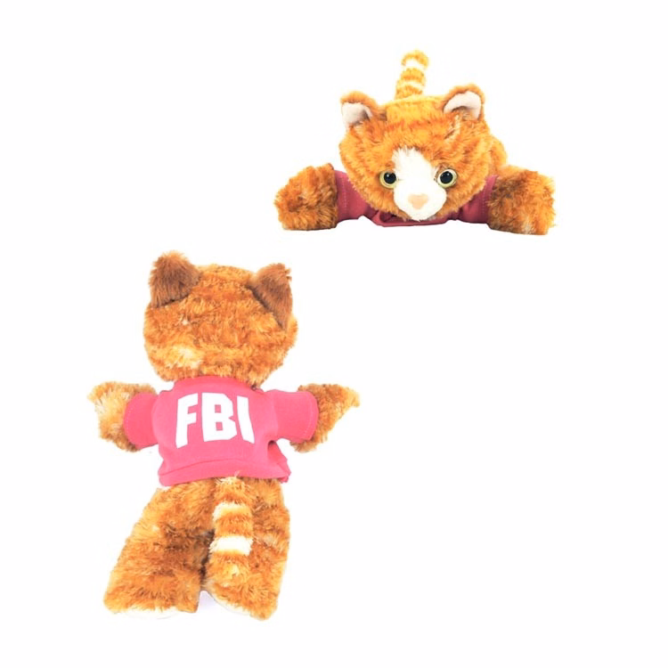 8" Molly Tabby with T-shirt and One Color Imprint