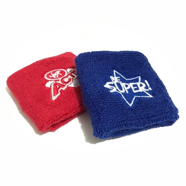 Embroidered Terry Sweat Wristband 1