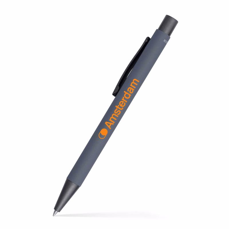 Fleetwood Satin Soft Touch Gel Click Pen (Recycled Aluminum)
