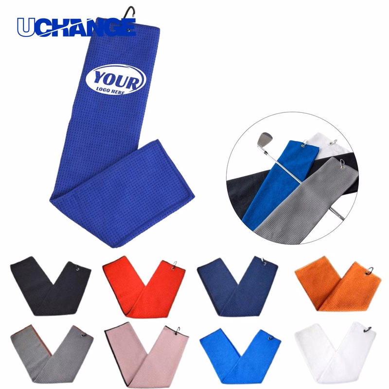Microfiber Golf Towel Accessory With Carabiner