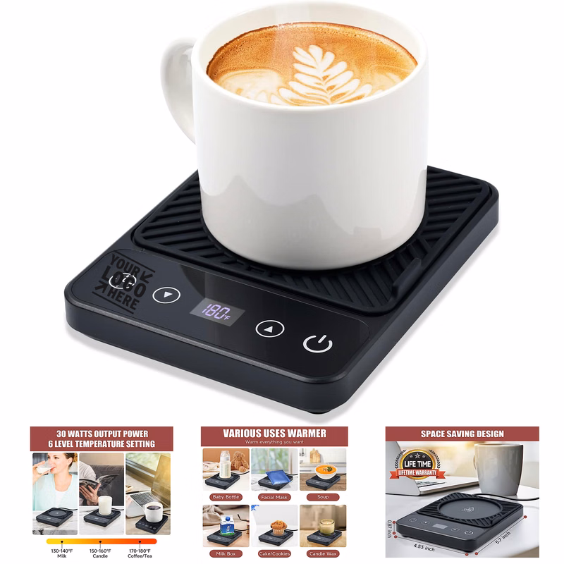 Electric Smart Coffee Cup Warmer with Timer