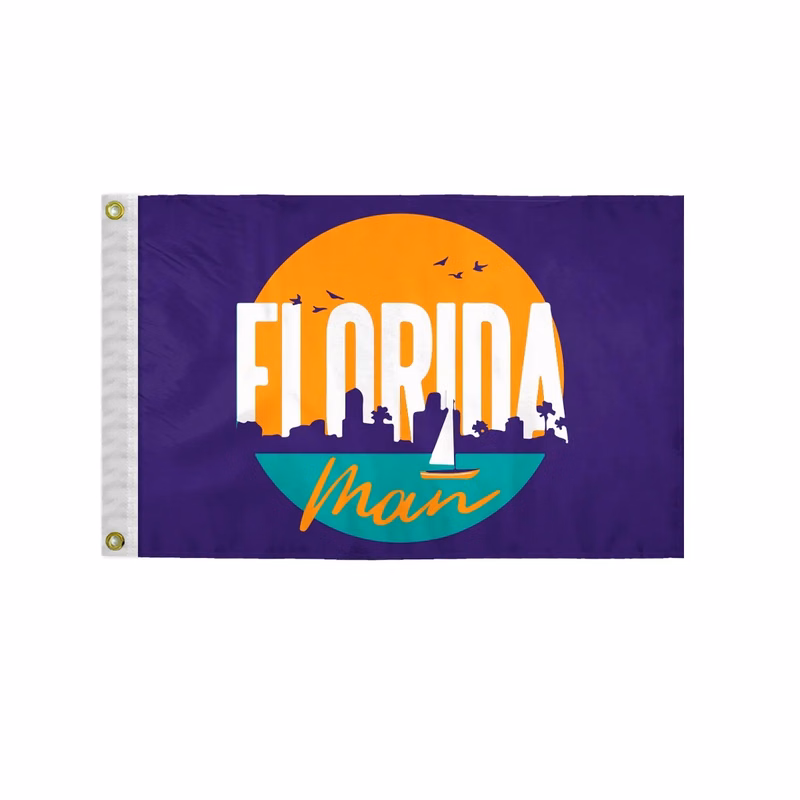 Custom Screen Sublimation Flag - 16" x 24" E-Poly