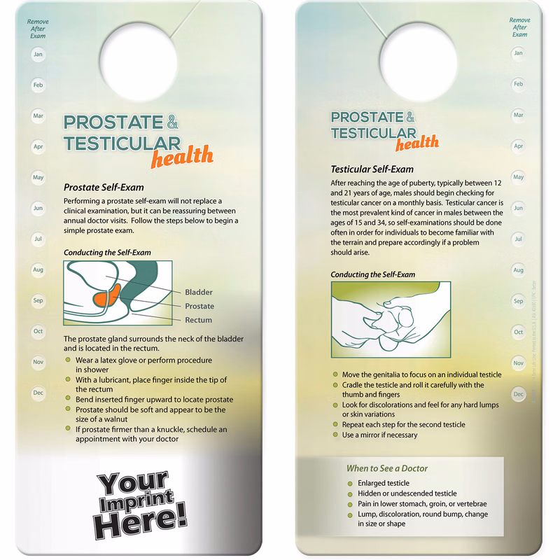 Hang Tag - Prostate & Testicular Self-Exam