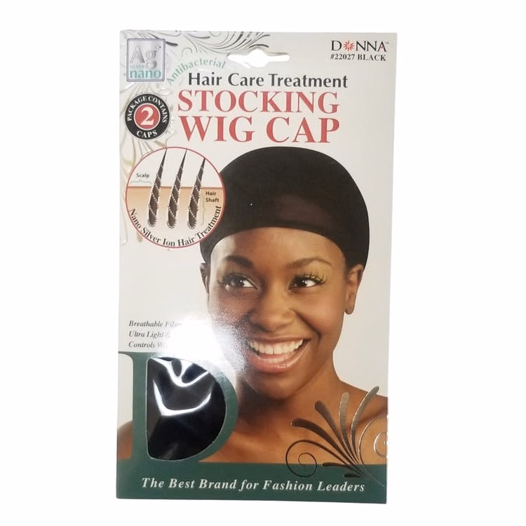 Stocking Wig Caps - Black 2 Pack