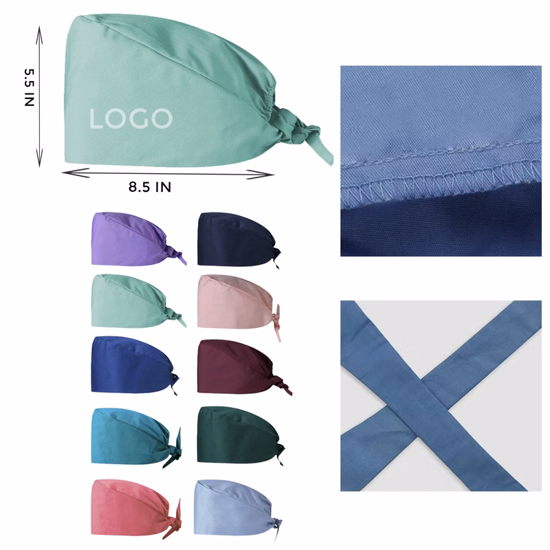 MOQ 10 PCS Stylish Pure Cotton Nurse Cap